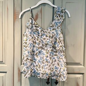 cupcakes & cashmere Butterfly Print Camisole Top